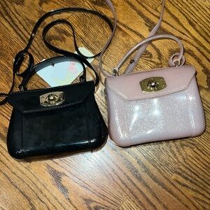 GB Girls set of two crossbody bags: black and pink glitter-new and NWOT like SCL